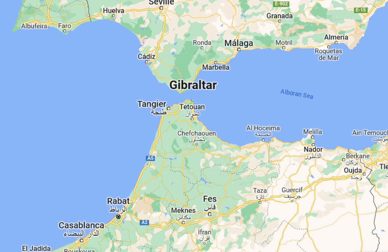 The Pillars of Hercules, Straits of Gibraltar