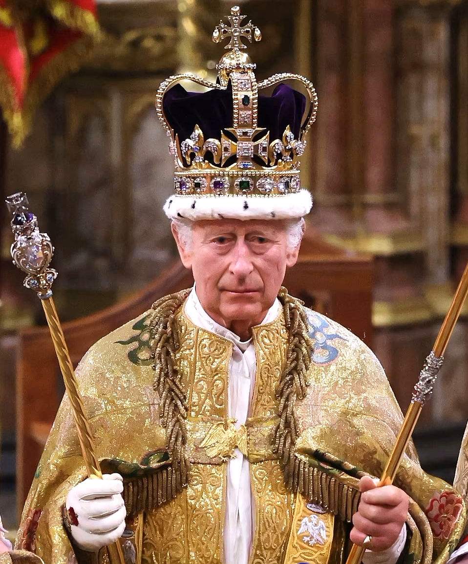King Charles III during the Coronation at Westminster Abbey, 6th May 2023